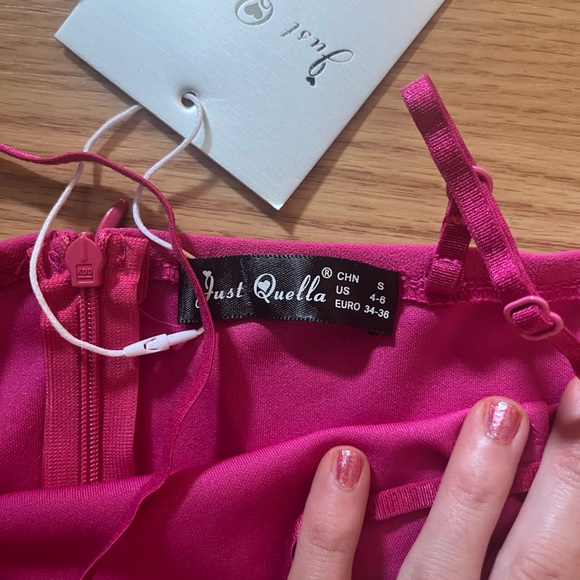 NWT Asymmetrical neckline mini dress - Picture 4 of 4